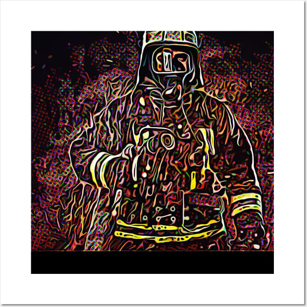 Firefighter Wall Art by Arassa Army